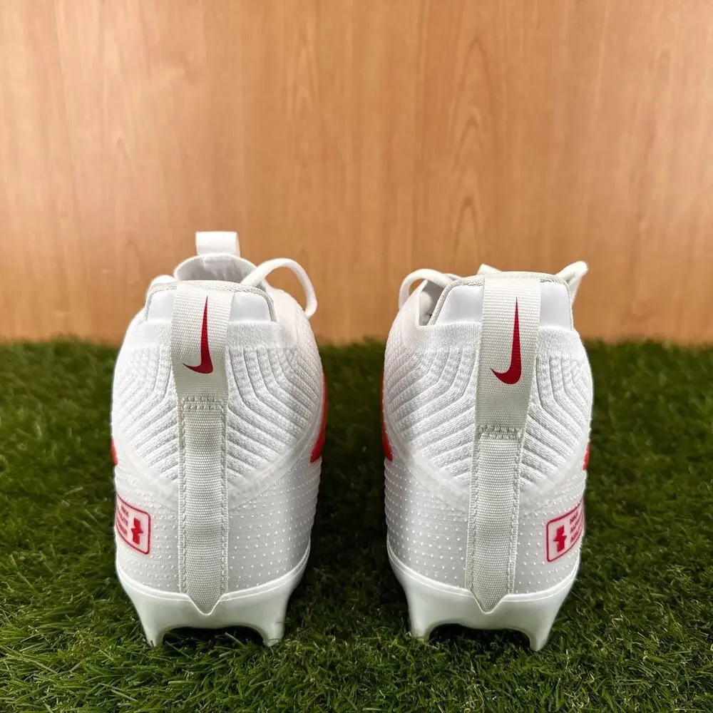 Nike Alpha Menace 4 Elite Red White Football Cleats IB2501-108 Men's Size 12